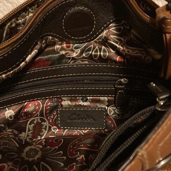 Clarks brown and tan purse - Picture 5 of 9